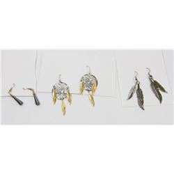 3 SETS OF NATIVE STYLE EARRINGS
