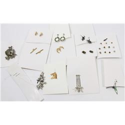 BUNDLE OF ASSORTED EARRING SETS AND SINGLES