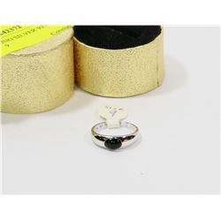 NEW STERLING SILVER 925 ONYX RING, SIZE 9