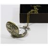 Image 1 : NEW BRONZE POCKET WATCH WITH CHAIN, ELK AND