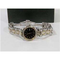 WOMENS BULOVA ACCUTRON DAY AND TIME WRIST WATCH