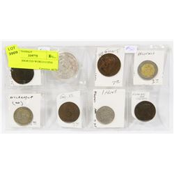 LOT OF ASSORTED WORLD COINS