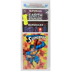 LOT OF 4 VINTAGE SUPERMAN GRAPHIC COMICS