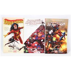LOT OF 3 SPIDERMAN GRAPHIC NOVELS INCLUDING
