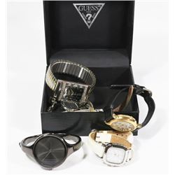 BOX W/ 6 LADIES WATCHES - D & G, TIMEX, PREMA