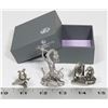 Image 1 : 3 VINTAGE MINIATURE DRAGON PEWTER FIGURINES
