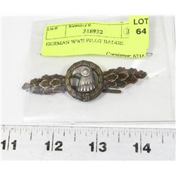 GERMAN WWII PILOT BADGE