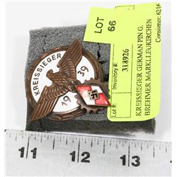 KREISSIEGER GERMAN PIN G. BREHMER MARKLLEUKIRCHEN