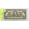 Image 1 : 1937 CANADIAN $20.00 BANK NOTE.