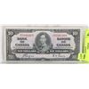 Image 1 : 1937 CANADIAN $10.00 BANK NOTE.