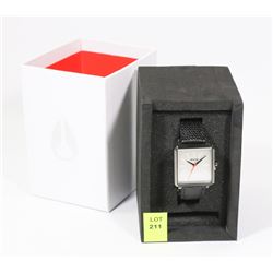 NIXON K SQUARED GUNMETAL WATCH