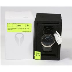 NIXON CATALYST BLACK/ SILVER WATCH