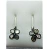 Image 1 : STERLING SILVER DIAMOND EARRINGS
