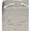 Image 1 : 10K WHITE GOLD FRESHWATER PEARL NECKLACE
