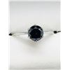 Image 1 : 10K WHITE GOLD BLACK DIAMOND RING
