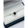 Image 3 : 10K WHITE GOLD BLACK DIAMOND RING