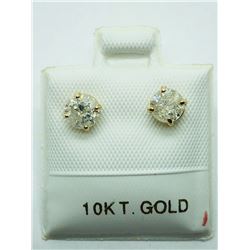 10K YELLOW GOLD DIAMOND EARRINGS