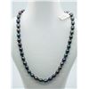 Image 1 : STERLING SILVER FRESHWATER PEARL CZ BALL NECKLACE