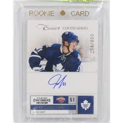 2011 TORONTO MAPLE LEAFS JAKE GARDINER AUTOGRAPHED