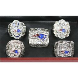 SET OF 5 NEW HEAVY NEW ENGLAND PATRIOTS  SUPER