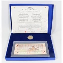 1996 CANADA'S $2 PROOF COIN & BANK NOTE