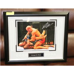 GEORGES ST.PIERRE SIGNED,FRAMED PHOTO