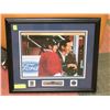 Image 1 : FRAMED HOCKEY PRINT, GRETZKY AND FATHER
