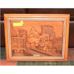 WOOD CARVED ARTWORK BY KIM MURRAY "WHEAT COUNTRY"