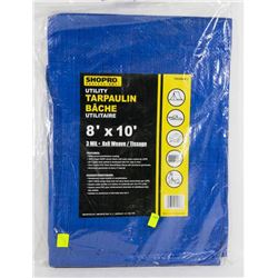 NEW 8' X 10' UTILITY TARPAULIN