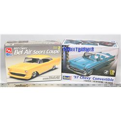 LOT OF TWO 57 CHEVY MODELS - CONVERTIBLE & BEL AIR