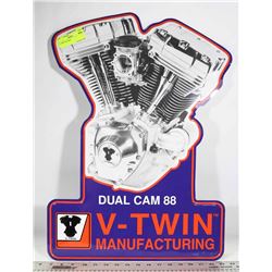 V-TWIN DUAL CAM 88 TIN SIGN
