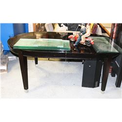 BLACK OVAL KITCHEN TABLE 44"X75"X30"