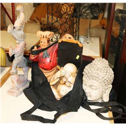 LOT OF 4 ASSORTED ORNAMENTS