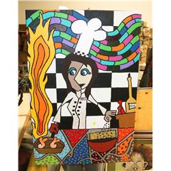 COLORFUL OIL ON CANVAS ON CHOICE