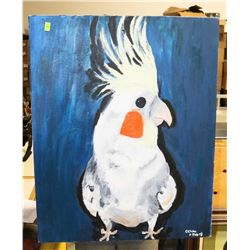 PARAKEET OIL ON CANVAS