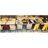 Image 1 : LOT OF 15 TABLES WITH 24 CHAIRS