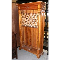 SOLID WOOD 6' WINE RACK CABINET