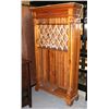 Image 1 : SOLID WOOD 6' WINE RACK CABINET