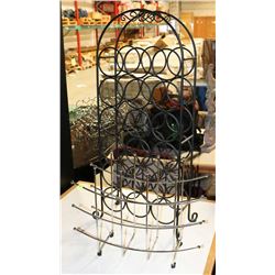 2 METAL WINE HOLDERS