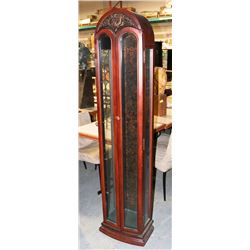 6' WOOD CURIO CABINET AS IS
