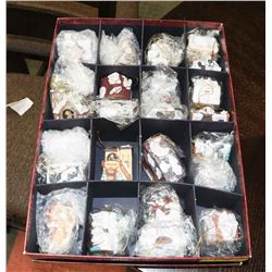 BOX OF HUMMEL CHRISTMAS ORNAMENTS