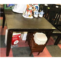 WOOD TONE KITCHEN TABLE