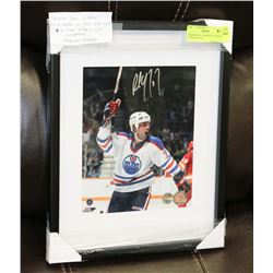 FRAMED PAUL COFFEY AUTOGRAPH W/ PROAM COA.