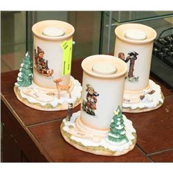 HUMMEL 3 PC TEALIGHT HOLDER SET