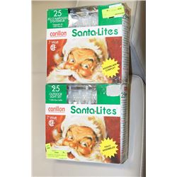 2 BOXES OF 25 OUTDOOR CHRISTMAS LIGHTS
