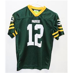GREENBAY PACKERS  JERSEY, BOYS LARGE