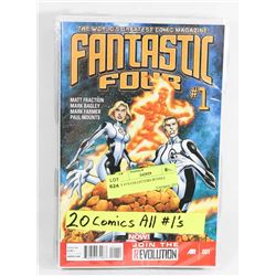 LOT OF 20 #1 COLLECTOR COMICS