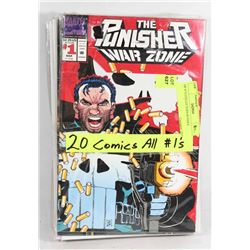 LOT OF 20 #1 COLLECTOR COMICS