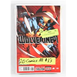 LOT OF 20 #1 COLLECTOR COMICS