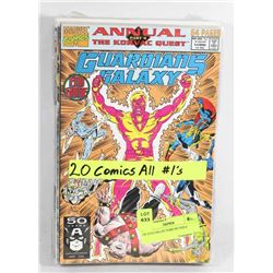 LOT OF 20 #1 COLLECTOR COMICS